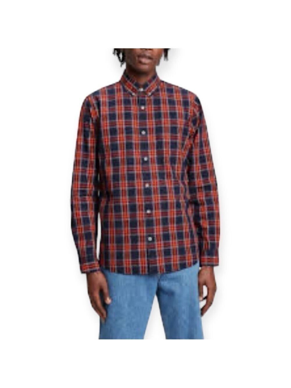 J Crew Men’s Slim Long Sleeves Buttons Down Shirt Sz M 100% cotton